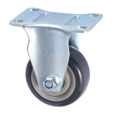Fast brakett Light Duty PU hjul
